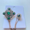 Baroque Style Women Vintage style imitation Crystal Chains Brooches Corsage Pala Photo 1