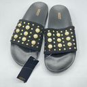 Mixit  Womens Embellished Pearl Style Pool Slide Shoes Sz 7 Photo 0