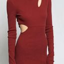 The Range  NYC x Intermix mass ribbed carved maxi dress NWT berry Photo 4