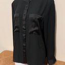 Worthington Black Sheer Button Up Size Medium Photo 1