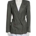 Houndstooth EMANUEL UNGARO PARIS Vintage Wool Blazer  Pointed Collar Italy 42 EUC Photo 0