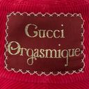 Gucci  New Red Corduroy Cotton “Orgasmique” Patch Bucket Hat Photo 2