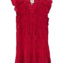 Knox Rose  Red Summer Dress Size XS Tiered Boho Lace Summer Spring Rodeo Country Photo 1