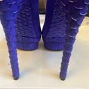 Brian Atwood  PURPLE FONTANNE STILETTO PLATFORM SUEDE PUMPS SIZE 7 Photo 9