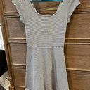 American Eagle Black and White Striped Dress Photo 0