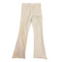 Rag and Bone  Crop Flare Raw-Hem Denim Jeans Pants Size 28 White Photo 3