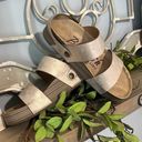 blowfish  Malibu Boutique Sandals Wedges Frosted Champagne Womens 8 Comfy Photo 2