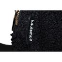 Lululemon Womens  Athletica Everywhere Fleece Belt Bag Black Sherpa Gold Buckles Photo 2