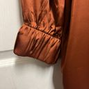 Stars Above Rust Copper Satin Short Robe Photo 4