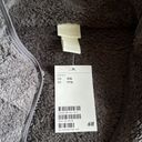 Aerie Charcoal Gray 1/4 Zip Teddy Pullover NWT Photo 6