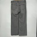 Gap  Low Stride Wide Leg Jeans Baggy Gray Wash Ripped Mid Rise Size 12 / 31L Long Photo 5