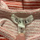 Onyx  Moda Red & White Striped Shirt. Women’s Medium Photo 5