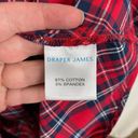 Draper James  Red Angie Plaid Avery Shirt Dress Sz.L Photo 14