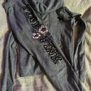 PINK - Victoria's Secret HTF-Victoria secret PINK Tropical Flower Sequin Full Zip/Capri Sweats Matching set XS Photo 0