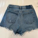 Abercrombie & Fitch Abercrombie Curve Love 90s High Rise Cutoff Shorts Light Medium Ripped Photo 4