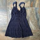 White Fox Boutique WHITE FOX Navy Losing Sleep Polka Dot Mini Dress Women’s Size Small Photo 5