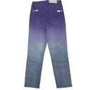 7 For All Mankind High Waist Ombré Cropped Straight Jeans Photo 3