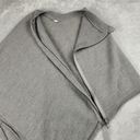 Lululemon 100% Merino Wool On The Go Asymmetrical Poncho Heathered Gray One Size Photo 9