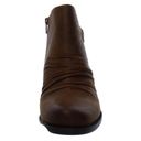 Baretraps  Reinella Size 8M Brown Zip Buckle Heel Ankle Boots Booties B67 Photo 2