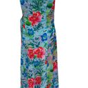 Jams World Vintage  Floral Multicolor Hawaii Midi Dress 40179 Size Medium Photo 2