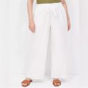 Lane Bryant NWT  | Soft Linen Blend Wide Leg Pant in White Cream Flowy Beachy 14 Photo 1