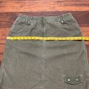 Talbots Corduroy Mini Pencil Skirt Womens Sz 12 Olive Green Pockets Photo 6