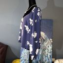 Tinsel Town Denim Couture Tinsel Size PM V Neckline Floral Boho Blouse Photo 5