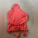 Free People  Optimist Hoodie Coral Sweatshirt Size Medium Bin 214 Photo 5