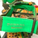 Farm Rio  Sandals Women's Size 11 Green Toucans Flatform Raffia Green Multicolor Photo 8