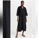 Madewell  Lightestspun Cover Up Maxi Shirtdress in True Black Size Medium NWT Photo 4