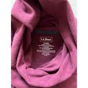 L.L.Bean  Regular Burgundy Turtleneck Sweater Size Small Hooded With Pockets Photo 3