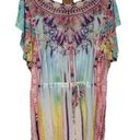 Calia by Carrie  Underwood Multicolor Pastel Kaftan Swimsuit Coverup Size L Photo 0