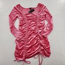 Wild Fable  Y2K Style Pink Velvet Bodycon Dress 2000s Style Dress Size XL Photo 0