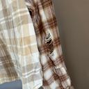 American Eagle Cropped Hooded Flannel Photo 4