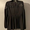 Torrid  Blouse Floral Lace Top Black 2X Photo 6