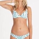 Billabong Blue and White Striped Bikini Photo 1