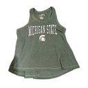 Michigan State Colosseum Women SZ Medium Green Tank Top Shirt Tri Photo 0