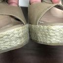 Cole Haan  Air Heath Wedge Lace Up Slingback Leather Textile Open Toe Sandal 6B Photo 2