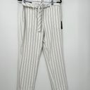 DKNY  Striped Essex Tie Waist Pin Striped Ankle Pants Size 6 NWT (flaws) Photo 1