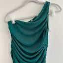 Lucy in the Sky Hunter Green Shoulder Dress Photo 2