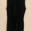 Divided Black Velvet Dress Photo 2