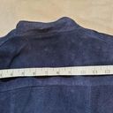 Anne Klein  Blue Suede Leather Jacket - Size Small Photo 9