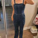 Hollister Corset Demin Jumpsuit with Flare Bottom Photo 12