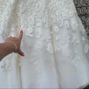 Oleg Cassini  Cap Sleeve Illusion Wedding Dress size 14 Photo 8