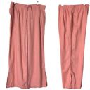 Krass&co D &  Naturals Wide Leg Pants Palazzo Linen Blend Pink Women’s Size Medium M Photo 10