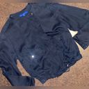 Apt. 9  Black Rayon Jacket with Gold Hardware - size medium Photo 7