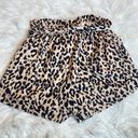 AQUA cheetah print tie paper bag style shorts Photo 2