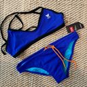 Tyr. Blue Crossfit Bikini size Medium Top/Large Bottom Photo 2