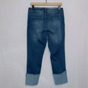 1822 Denim  Dark Wash High Rise Taylor Rolled Hem Ankle Straight Jeans size 10 Photo 5