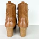 Michael Kors  Lace Up Wedge Suede Leather Booties Brown Women's Size 10 Photo 4